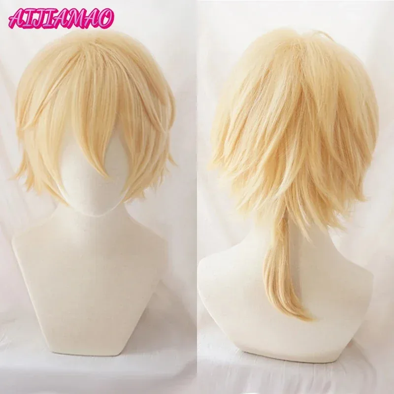 Rin Len – Short Blonde Heat-Resistant Synthetic Wigs, Cosplay Wigs