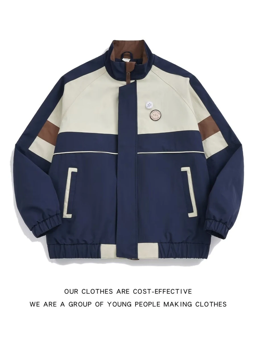 

Loose Fit Men's Jaet 2024 Spring Autumn Sli Streetwear Hong Kong Sle High Street Trend Harajuku Korean Version Jaet