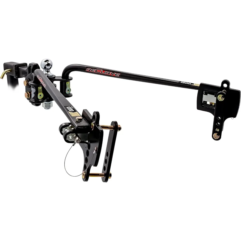 Weight Distribution Hitch Features Tongue Weight Rating, Ball has a Max Rating, and Adjustable Sway Control