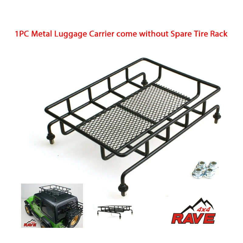 

LESU Metal Luggage Carrier for 1/10 Tamiyay Jeepaa Scx10 Remote Control Crawler Car Model Rave 4X4 DIY Car Parts Toy TH17934