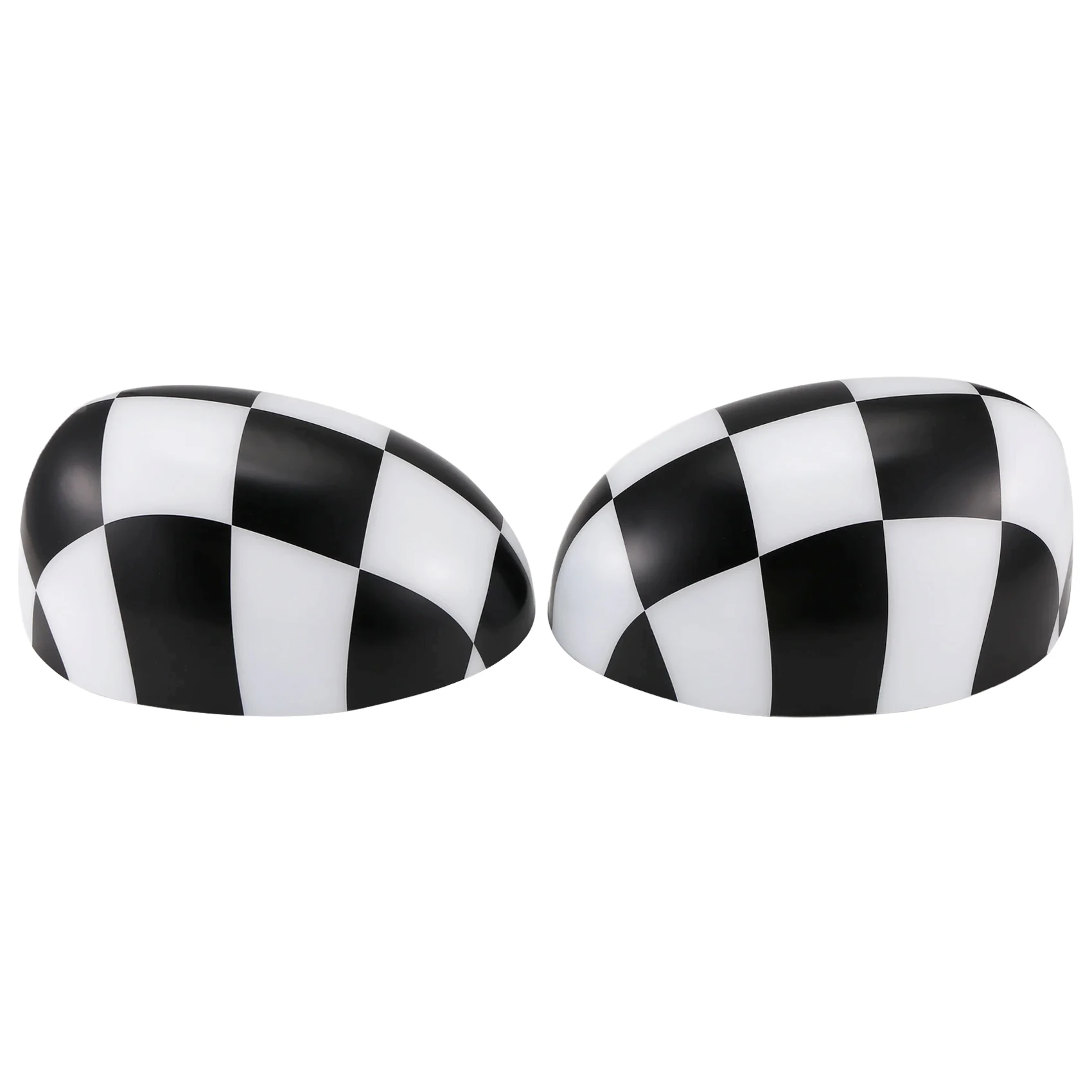 

For R50 R52 R53 RHD Rearview Mirror Reversing Mirror Cover Shell Decoration Auto Parts Black-White