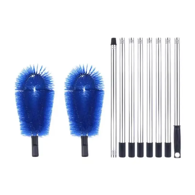 SHGO-Gutter Cleaning Brush Set Adjustable Length Cleaning Tool For Effortless Home, Kitchen & Living Space Debris Removal