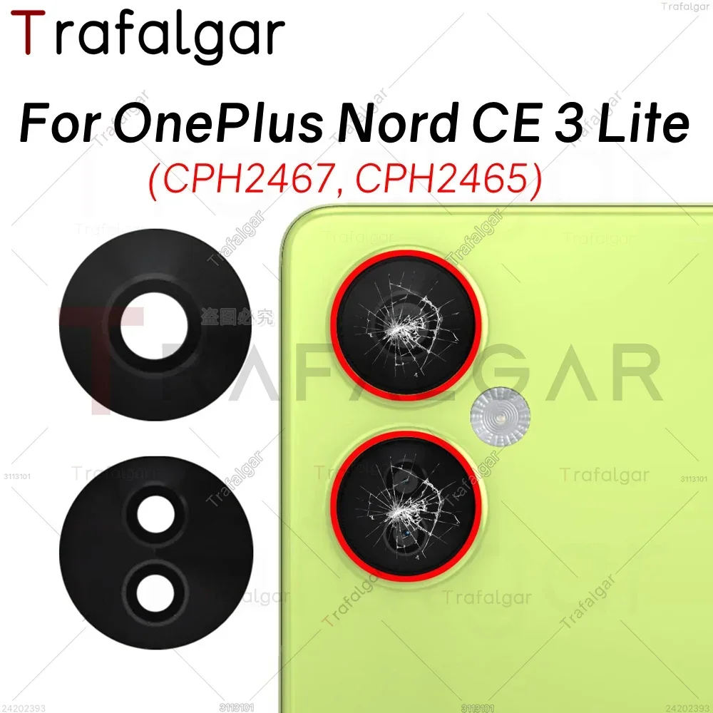 Rear Back Camera Glass Lens For OnePlus Nord CE 3 Lite 5G CPH2465 CPH2467 Replacement with Adhesive Sticker