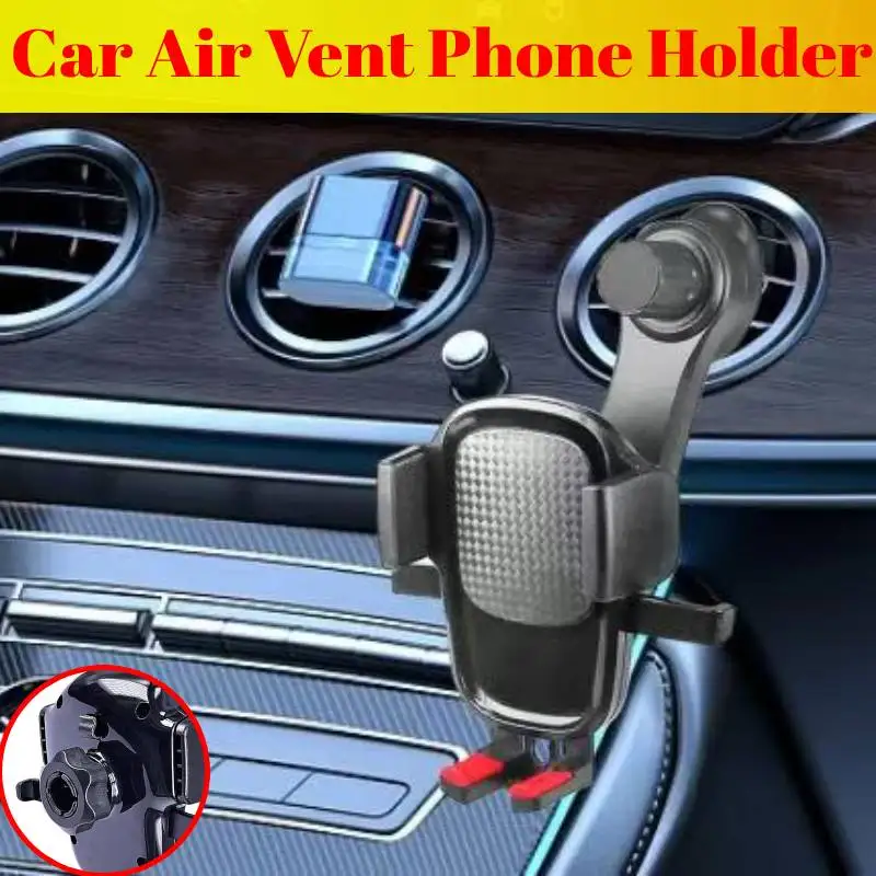 Auto Mobile Unterstützung Metall Haken Handy Halterung 360° °   Verstellbare Auto-Handyhalterung für Lüftungsschlitze, passend für alle Handys
