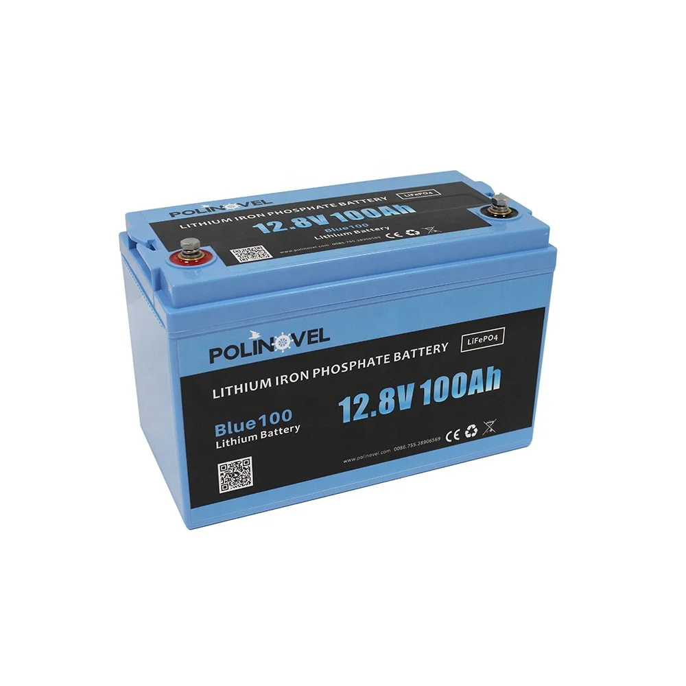 Polinovel Blue100 Lifepo4 Lithium Iron Phosphate Battery 12v 100ah For RV Solar Golf  Yacht Marine