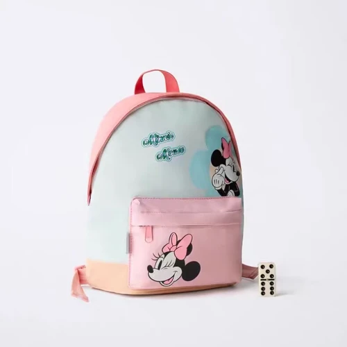 Imagen 2 del producto Mochila Disney para jardín de infantes, bolso escolar ligero de doble hombro con dibujos animados de Minnie para niñas, novedad de 2025