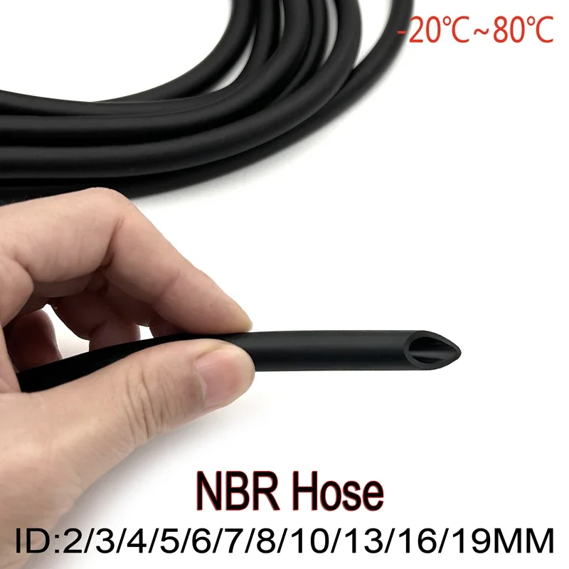 1/3/5M NBR Nitrile rubber Oil Resistant Rubber Hose ID 2 3 4 5 6 7 8 10 13 16 19mm Flexible Rubber Pipe Oil Hose Pipe Hose Tubeg