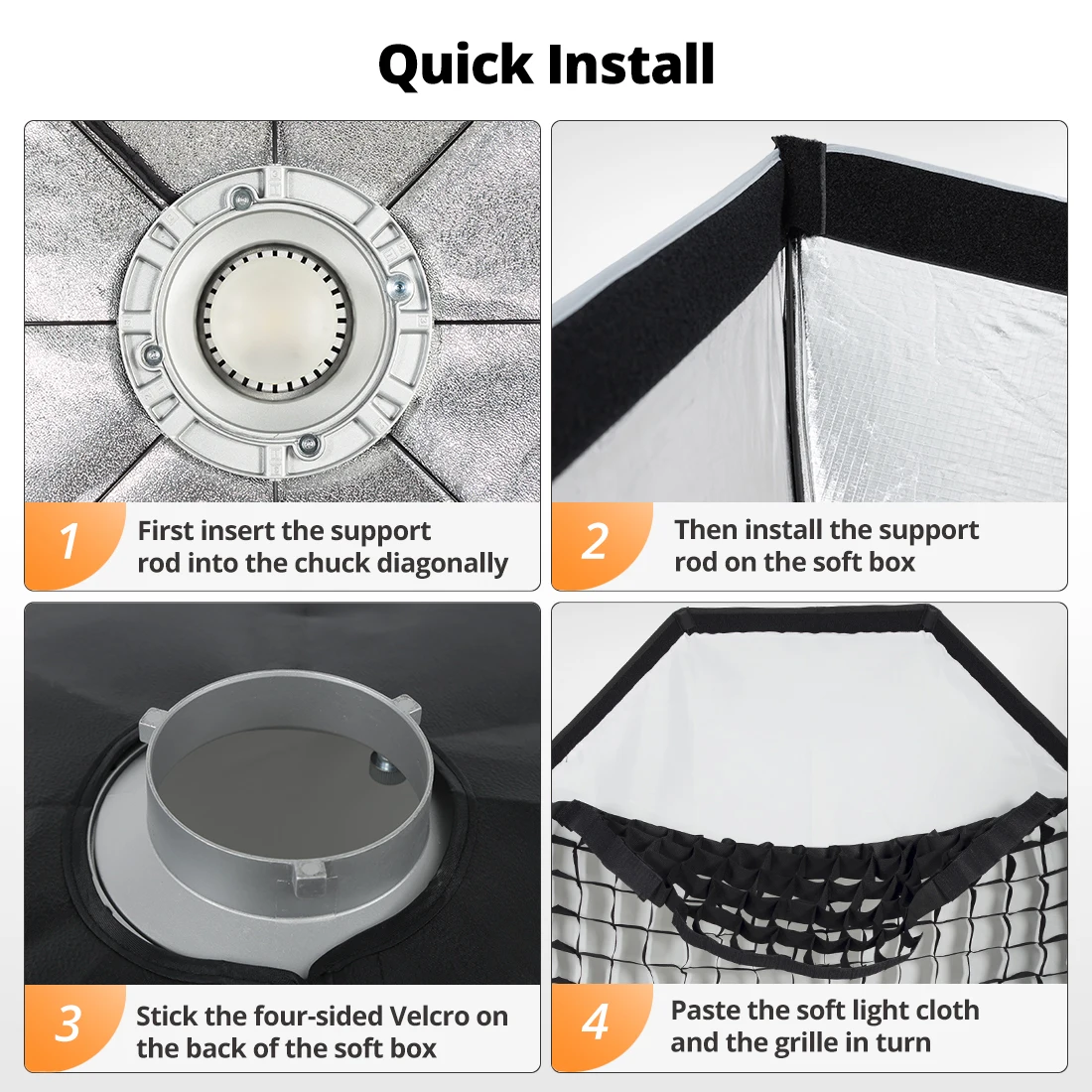 AMBITFUL BW/FW 95/120/140 Octagon Softbox Professional Studio Matt Box Softbox Reflektor für Bowens/Elinchrom/Profoto Mount