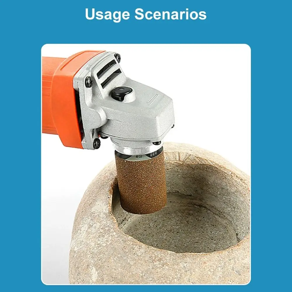 

1 шт., 100 тип, угловая шлифовальная машина, алмазный полировальный круг, абразивные инструменты, шлифовальная головка с резьбой M10, цилиндрическая, зернистость 50/100/200