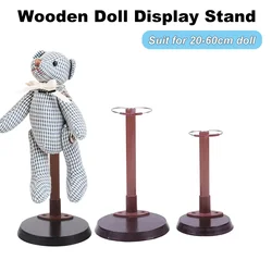 Wooden Doll Stands Display Holder Prop up Girl Dolls 20-60cm Doll Accessories with Solid Wooden Base Doll Model Support Frame