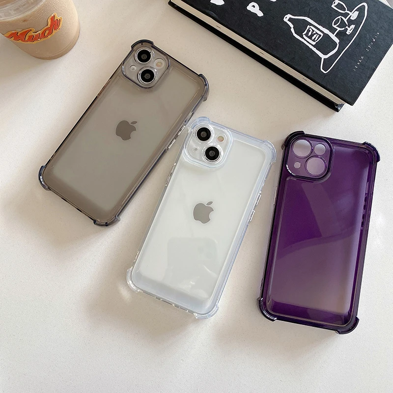 Four Corner Anti Fall Space Case For Iphone 15 Pro Max 14 15 Plus For Iphone 13 12 11 Pro 7 8 Plus Wear-Resistant Back Cover