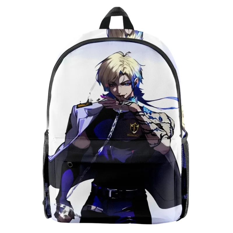 حقيبة ظهر بقفل أزرق مطبوعة ثلاثية الأبعاد SAE ISAGI REO BACHIRA NAGI حقيبة مدرسية أكسفورد بسحاب