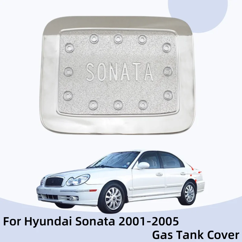 

Car Stickers Cars Accessories ABS plastic Gas Tank Cover For Hyundai Sonata 2001 2002 2003 2004 2005 Car Exterior Chrome