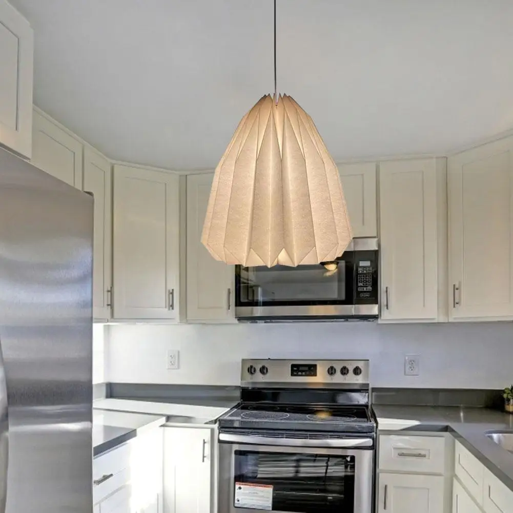 

Потолочный абажур оригами в скандинавском стиле, бумажный абажур для фонаря, креативный декоративный светильник для декора гостиной