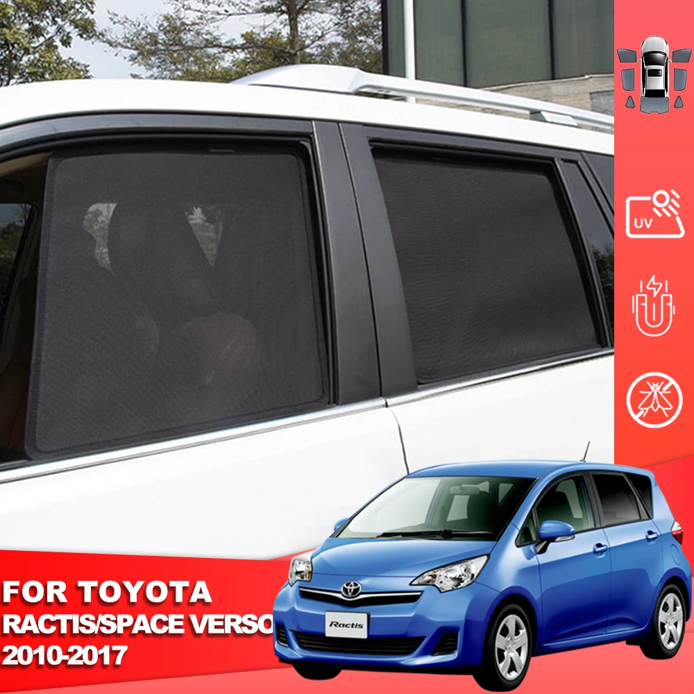 

For Toyota Verso-S Space Verso 2010-2017 Magnetic Car Sunshade Front Windshield Curtain Rear Side Baby Window Sun Shade Visor