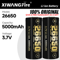 3.7V 26650 5000MAH Rechargeable Battery Protable Power Supply Use for Outdoor Camping Lamp Spare Battery Emergency Equipment