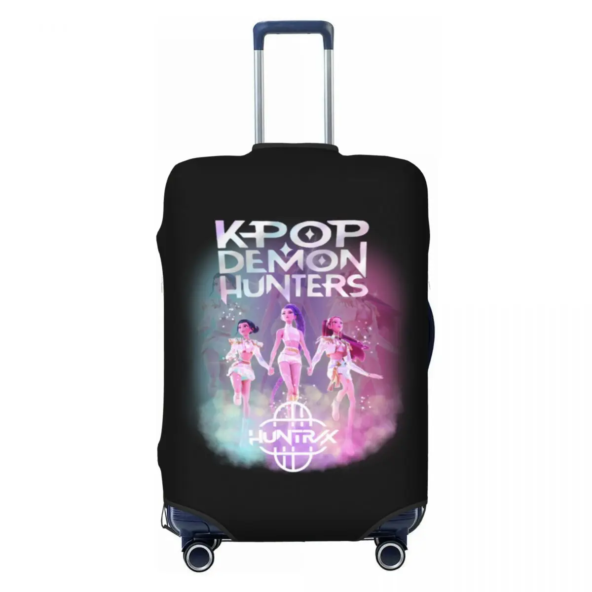 

Custom Anime K-Pop Demon Hunters Suitcase Cover Elastic Luggage Covers Protector for 18-32 inch