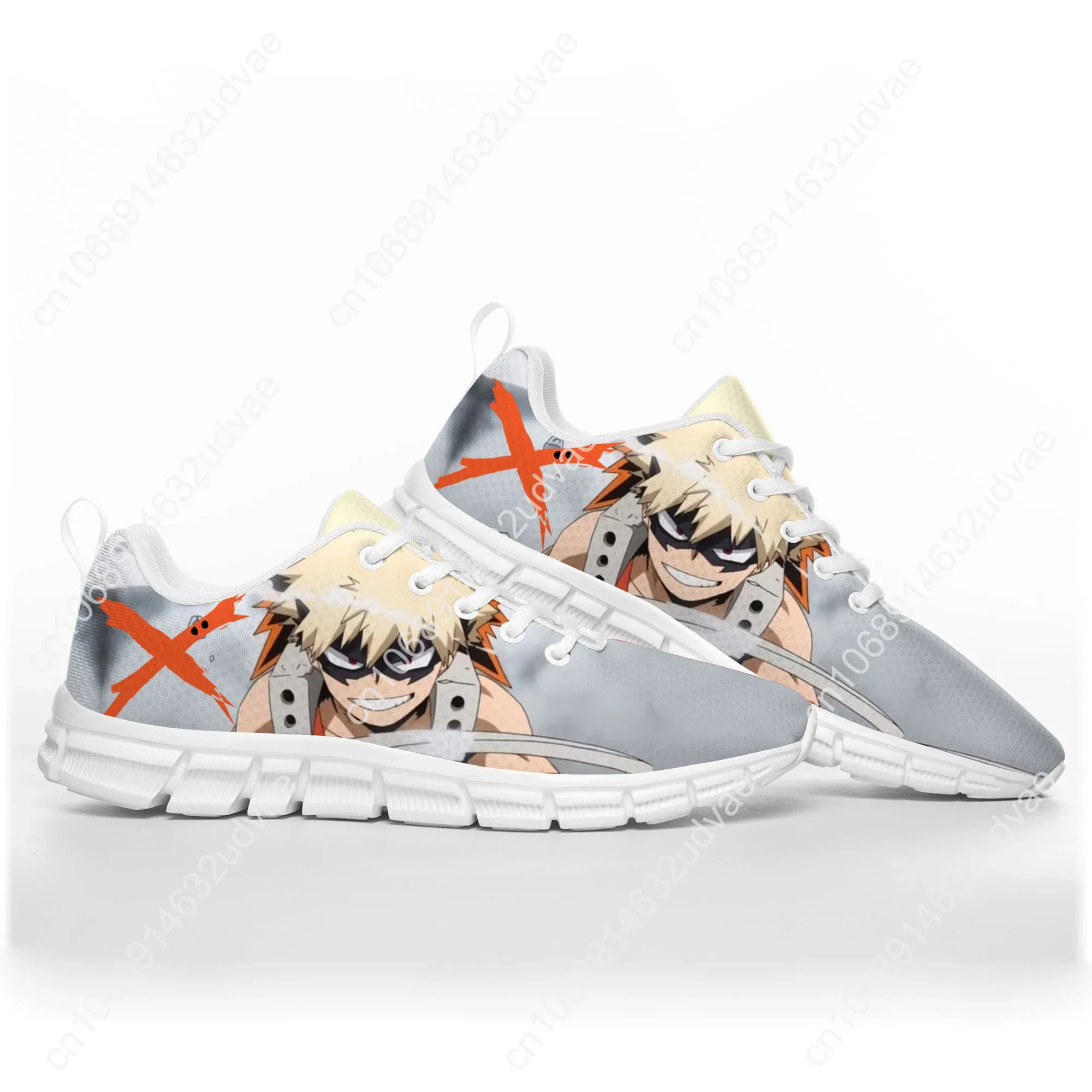 Zapatos deportivos Katsuki Bakugo My Hero Academia para hombre, mujer, adolescente, zapatillas informales personalizadas, zapatos de pareja de alta calidad