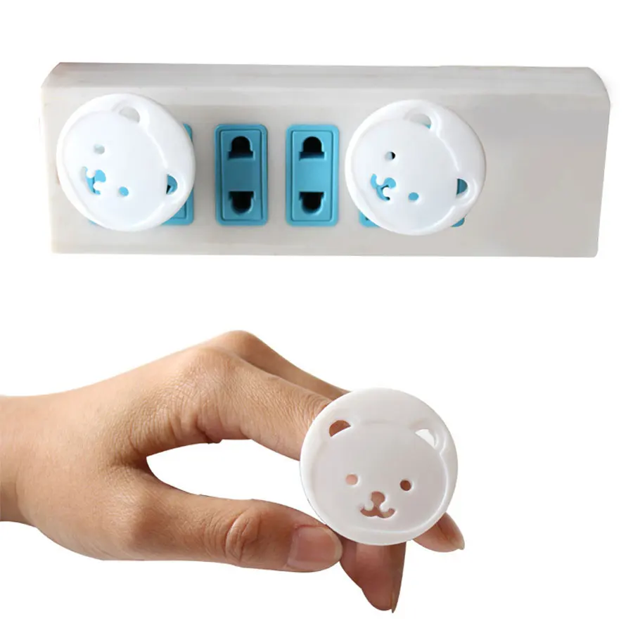 

10pcs European Standard Infant and Toddler Anti Electric Shock Safety Power Socket Protection Cover Baby Protection Plug