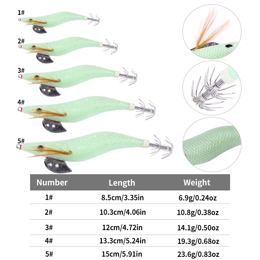 1pc 6.9g 8.5cm Prawn Lure Shrimp Squid Fishing Bait Squid Jig Hard Bait Jigging Lure Cuttlefish Octopus Bait Pesca Calamar