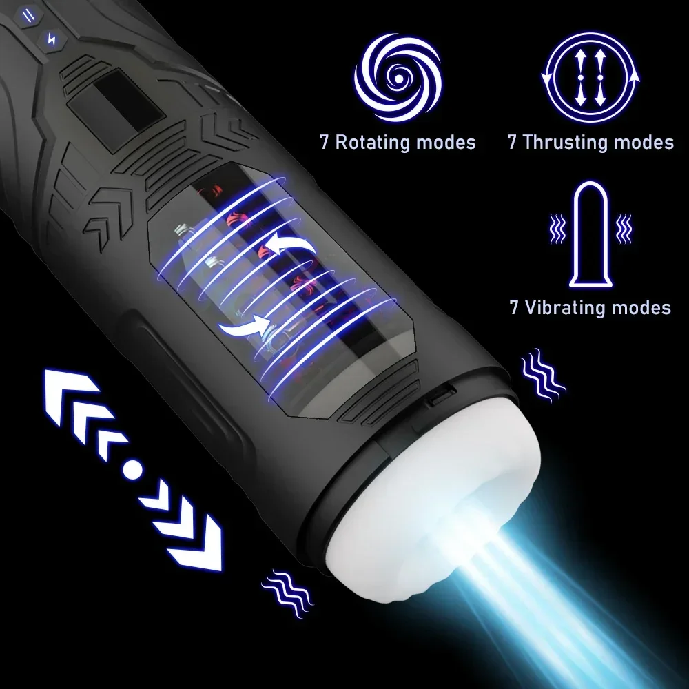 

Automatic Male Masturbator Cup Telescopic Rotation Vagina Masturbation Sex Toys for Men Blowjob Mastubator Adults Supplies