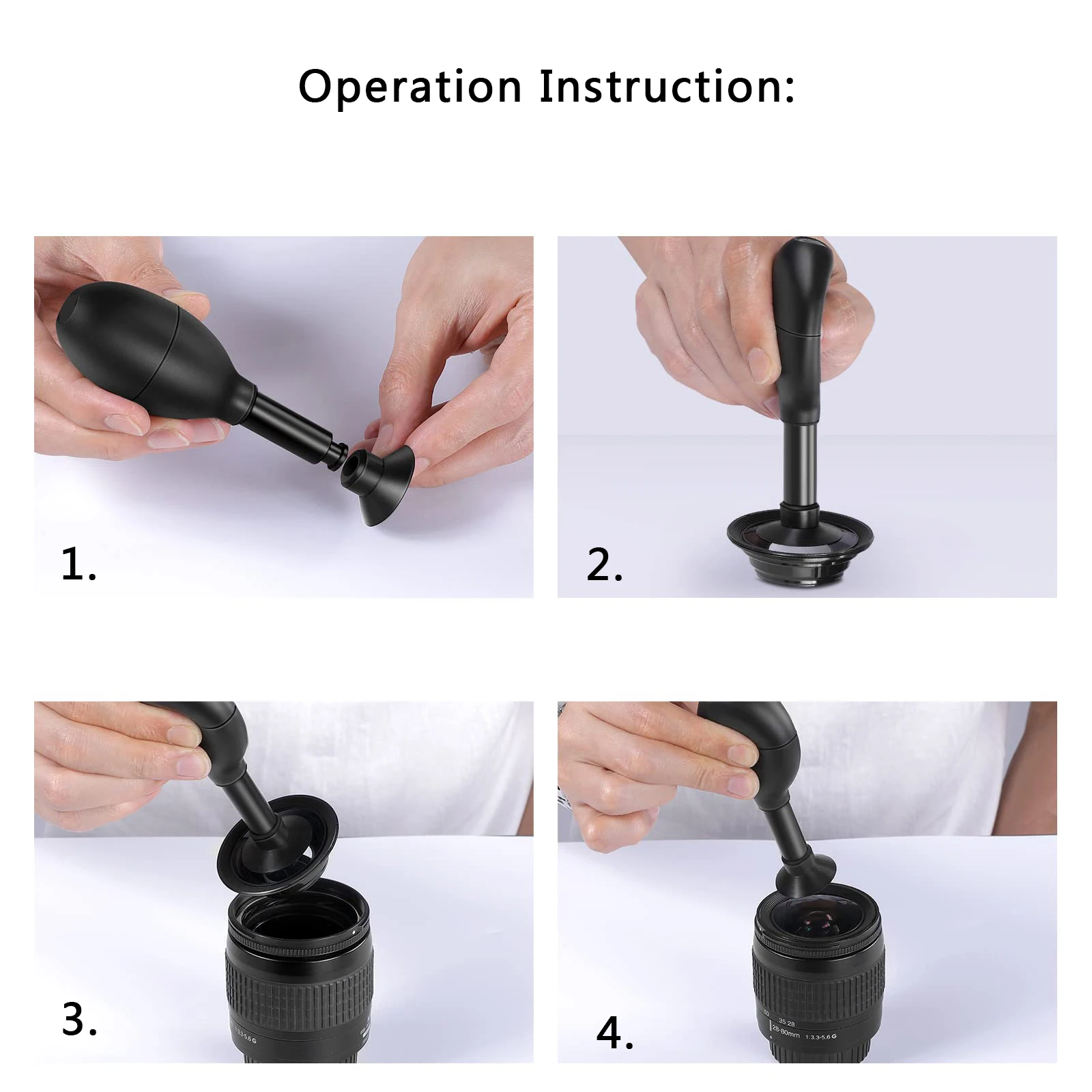 1 Set Objektivsauger-Set, langer antistatischer Stift, starke Saugkraft, manueller Vakuumsaugstift, Objektivzieher, Reparatur-Werkzeug-Set – Detail 2