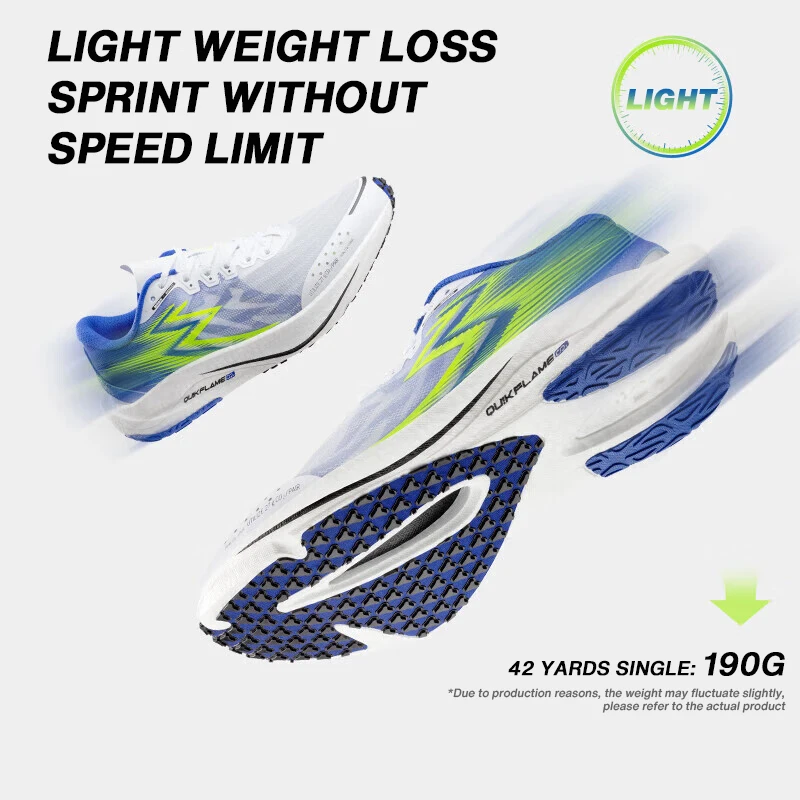 Sepatu lari balap 361 derajat 2.0 PRO, sepatu kets pria latihan tes fisik dengan bantalan lampu bom Q 672332206