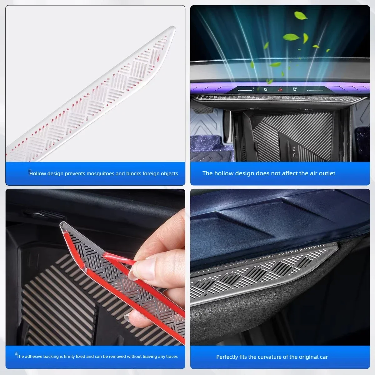 

For 2025 New BMW X3 Center Console Air Outlet Protector Covers, Dustproof Grille Nets, Auto Interior Decor Accessories