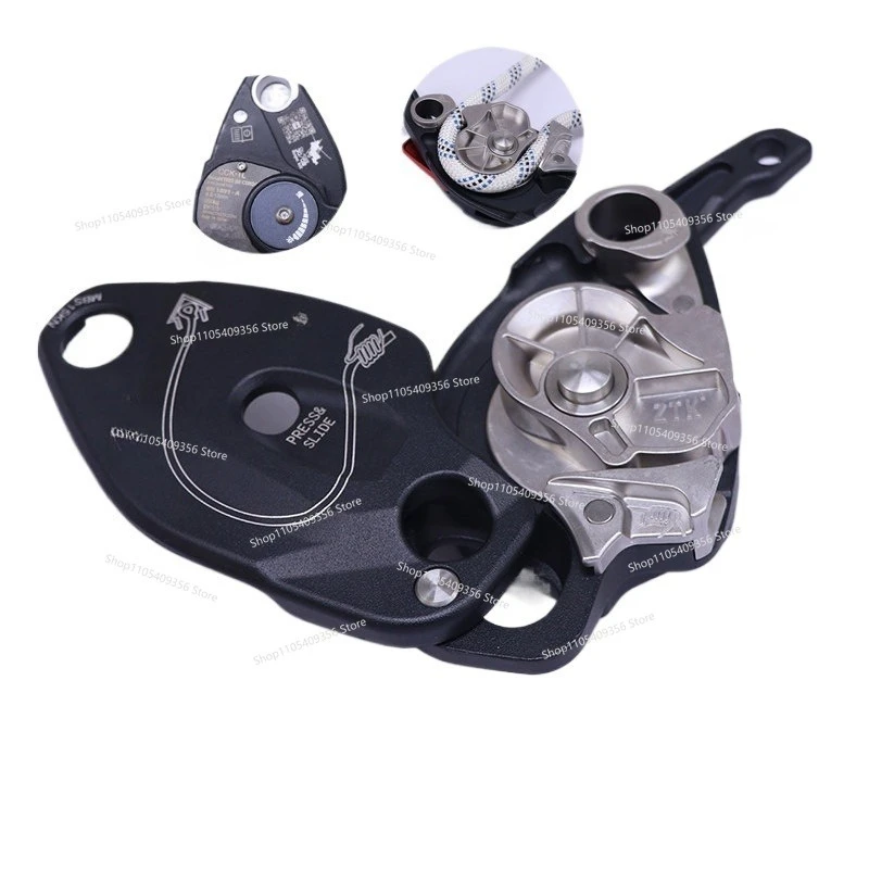 For Rope Descender, Hand Control Stop, Outdoor Climbing, Rappelling, Aerial Work Protector, Descent Reducer
