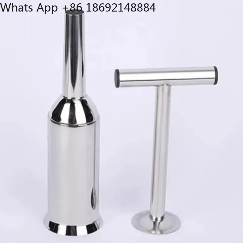 304 Stainless Steel Sausage Filling Device for Manual Household Use Small Hand-Push Sausage Maker Tool for Making Sausages