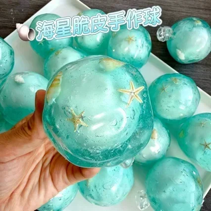 Crispy Squishy Ball Cracking Wax Crunchy Shatter Stress Ball ASMR Satisfying Pop Sound Anti Stress Relief Fidget Toys for Adults