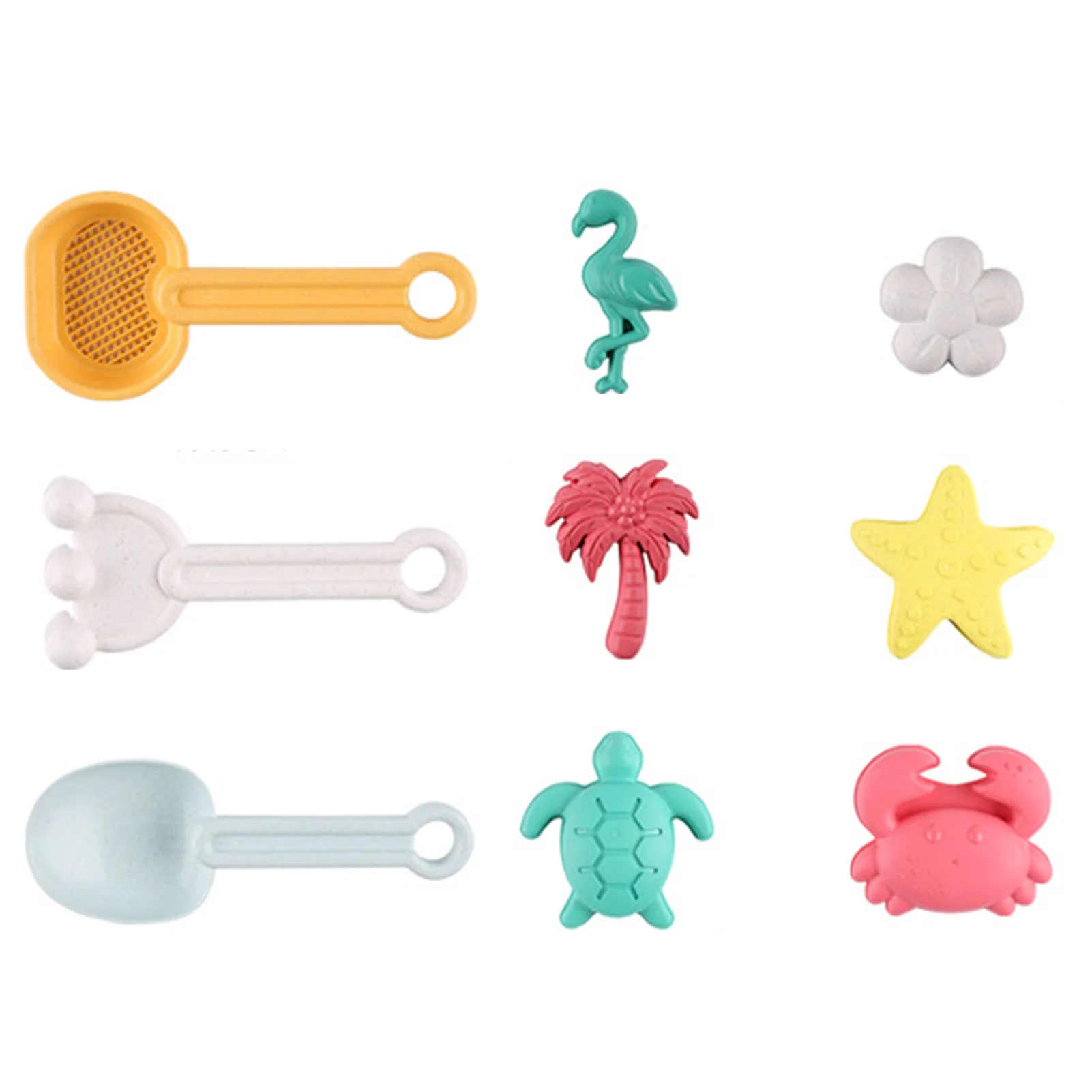 12pcs Beach Toys Sand Toys Bath Toys with Beach Bucket 6 Sand Molds Watering Can Shovels for Toddlers Outdoor Indoor Play Gift