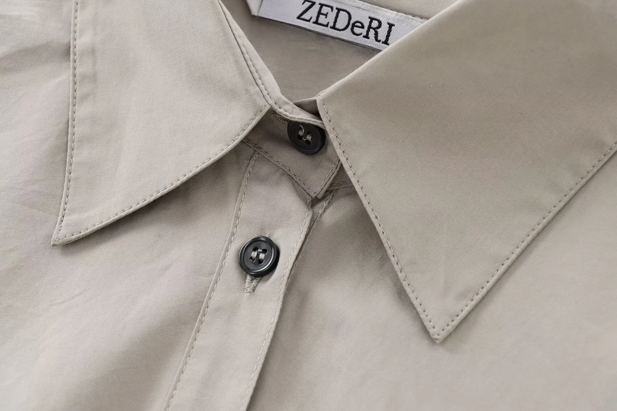 DEEABAE style européen et américain hiver nouveaux vêtements pour femmes design sens tempérament polyvalent chemise en coton à manches longues