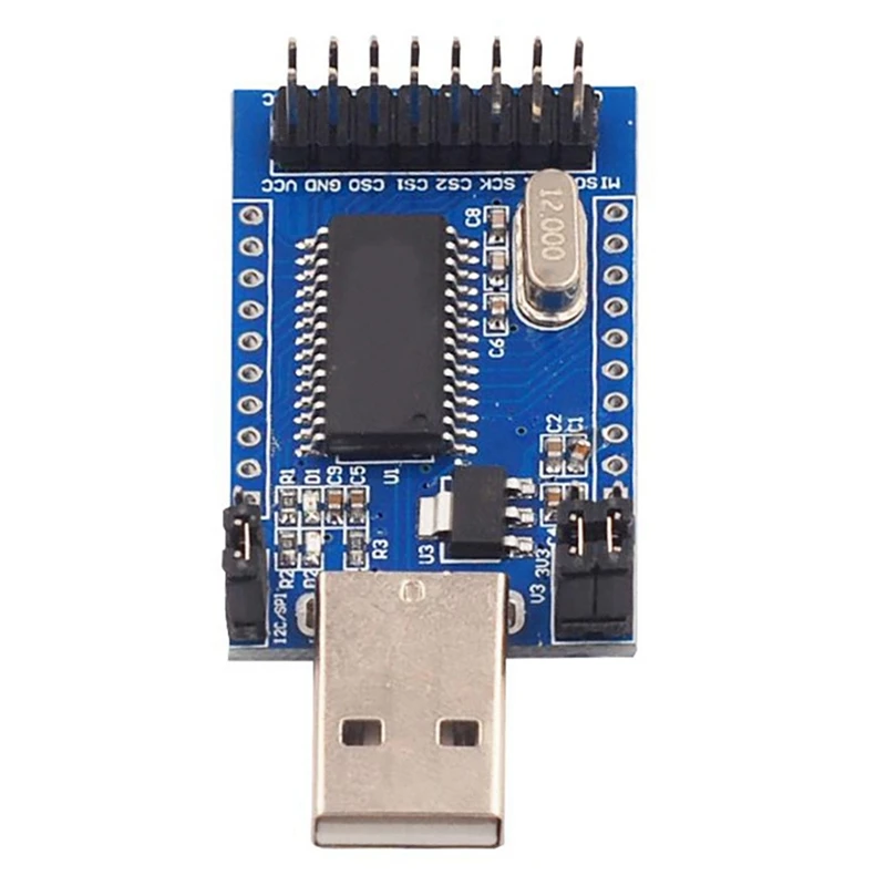 최고의 거래 341 모듈 USB To UART IIC SPI TTL ISP EPP/MEM 병렬 포트 컨버터