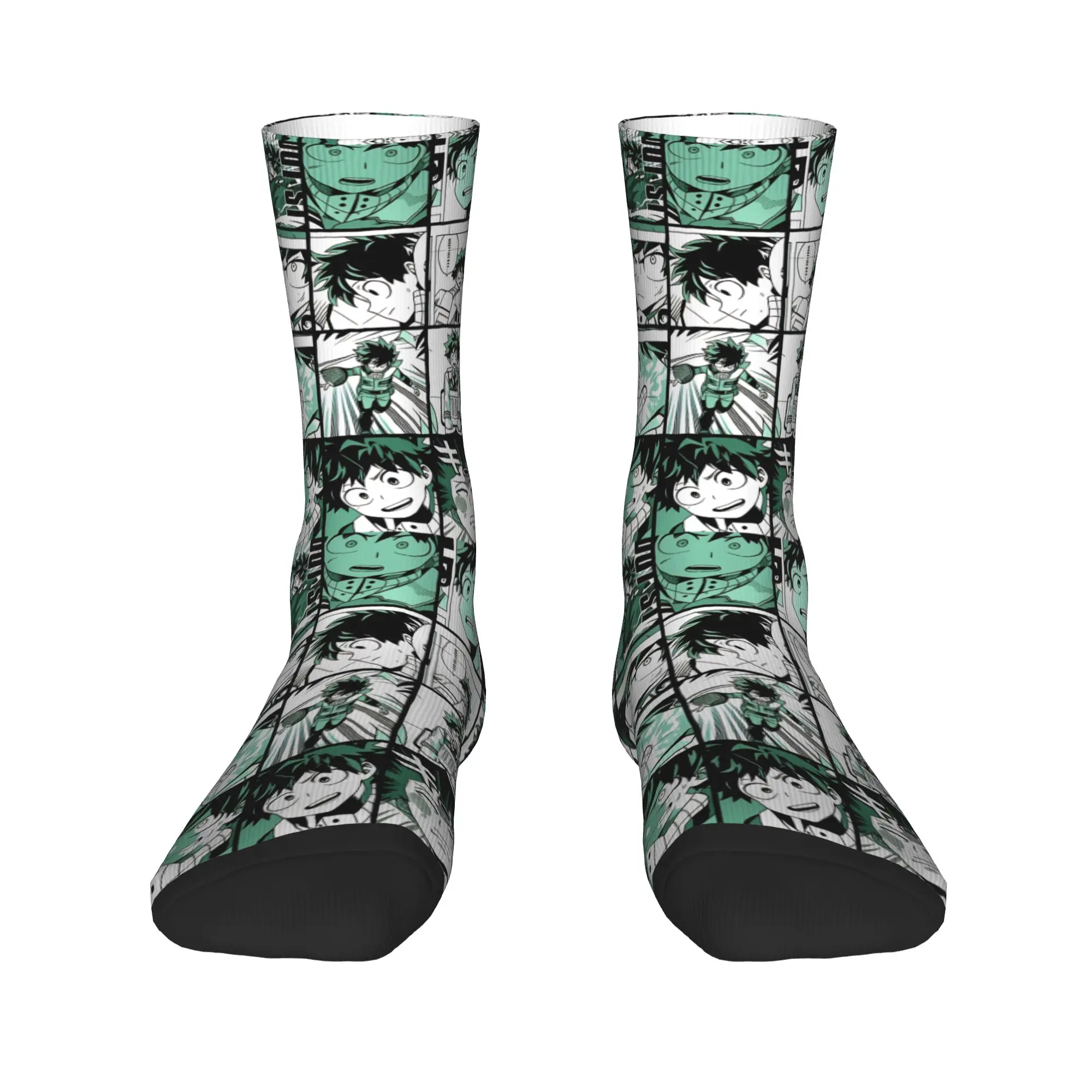 My Hero Academia Socks Spring Midoriya Izuku collage Stockings Korean Men Medium Soft Socks Running Sports Anti Slip Socks