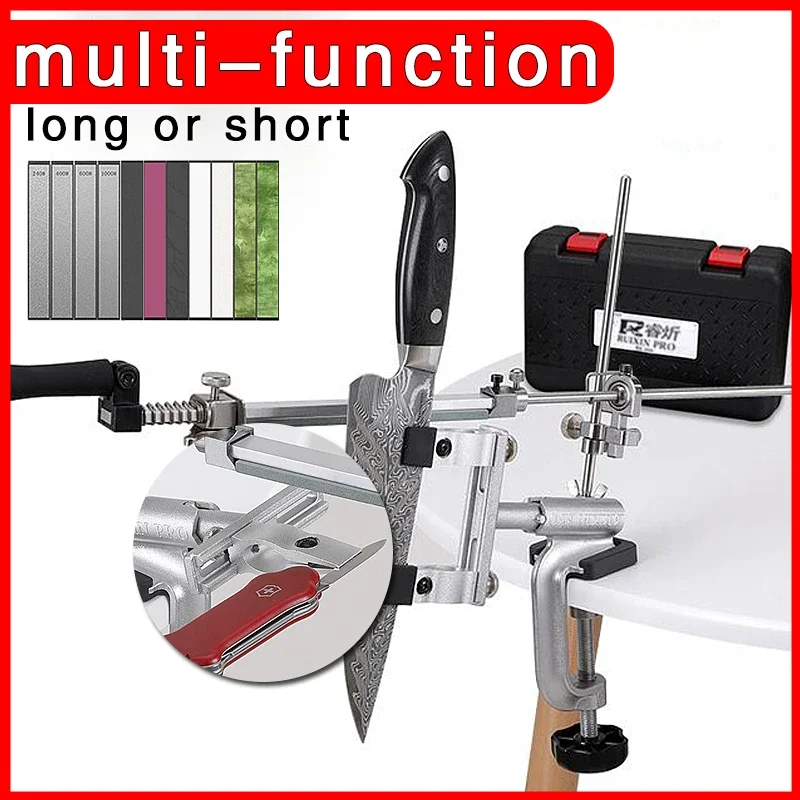 

Ruixin Pro RX 009 Fixed Angle Knife Sharpener, Diamond Sharpening Stone, Whetstone Polishing, Leather Paste, New 2024