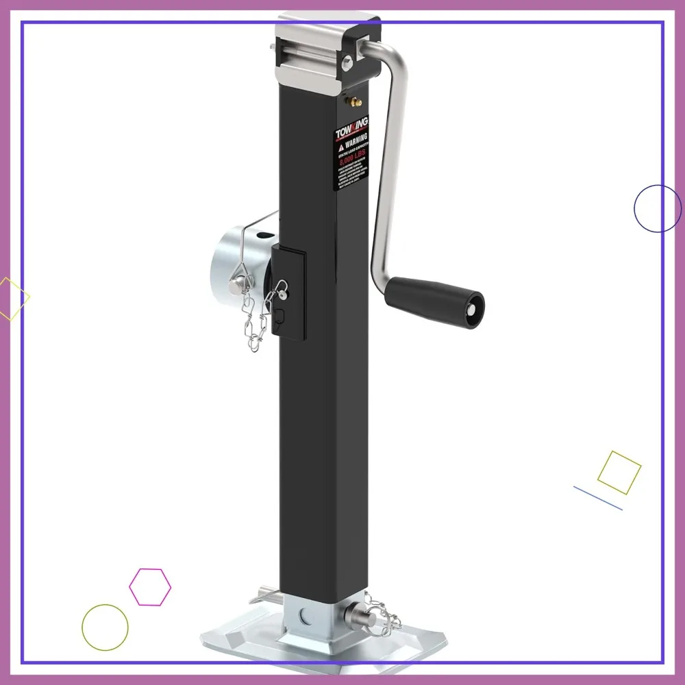 

Heavy Duty 8000LBS Swivel Jack with Drop Leg, 15" Lift for RV Boat Utility Trailers