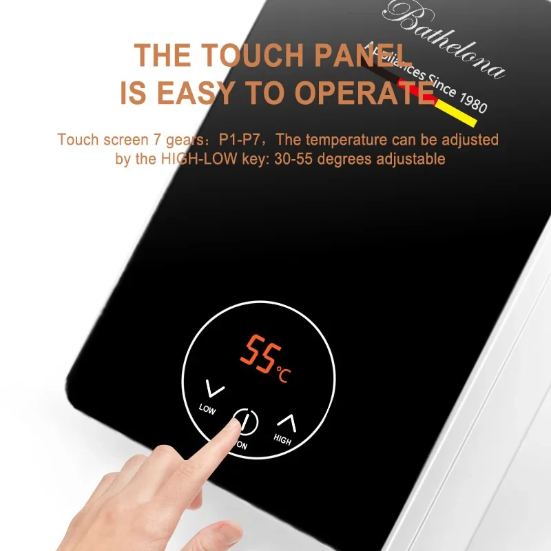 

Bestseller 3500W Instant Electric Water Heater with Shower Set 220V Constant Temperature of Household Bath Machine, Small Shower