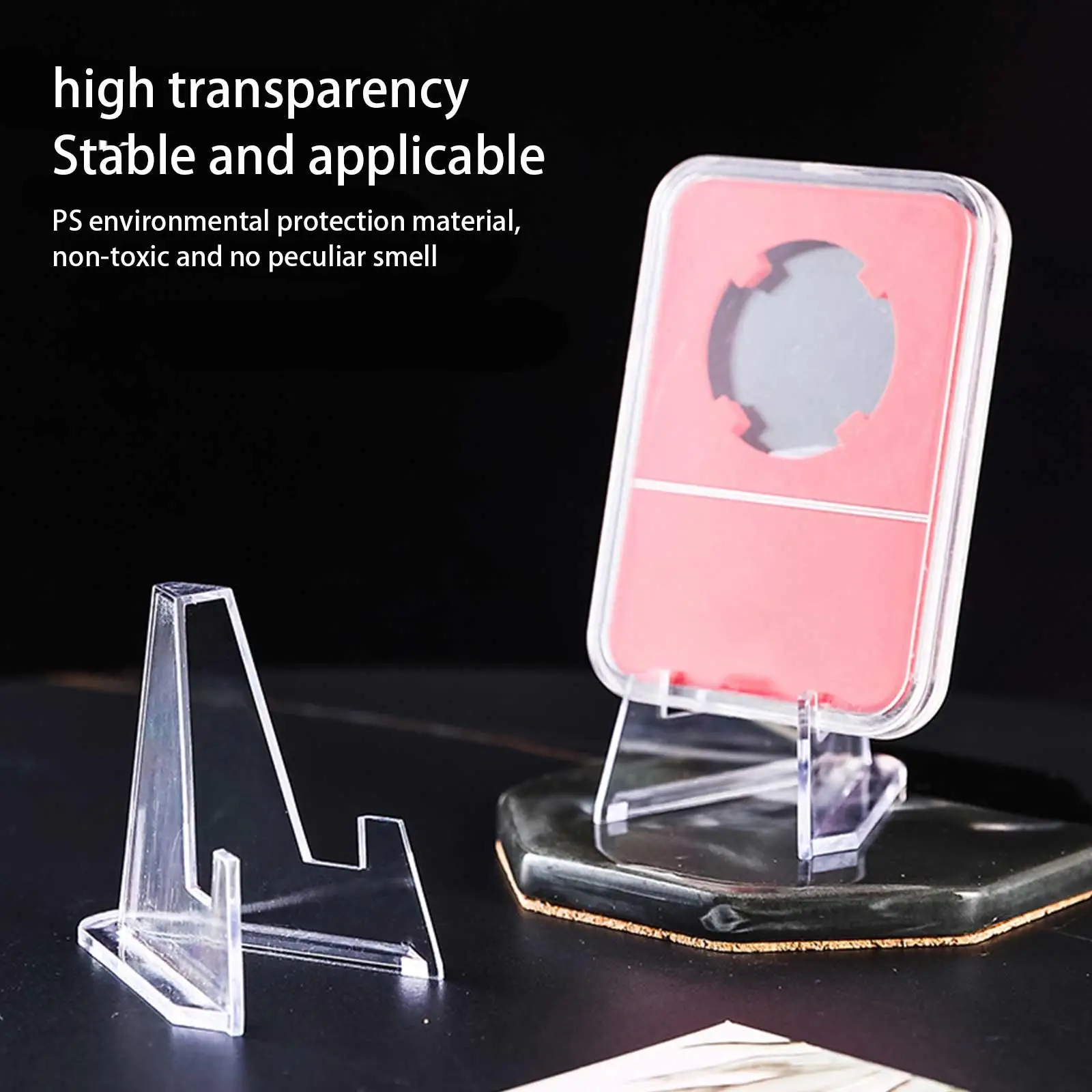 New Practical Large PSA Card Stand Display Stand Small Box Paper Clip Holder For Collection Display Stands