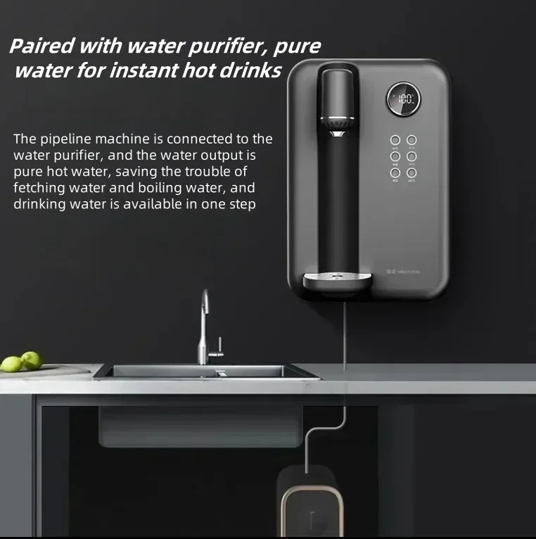 Wall-Mounted Pipeline Water Dispenser - Household & Office Use. New. Instant Hot. Smart. 220V Fast Heating. Efficient & Stylish