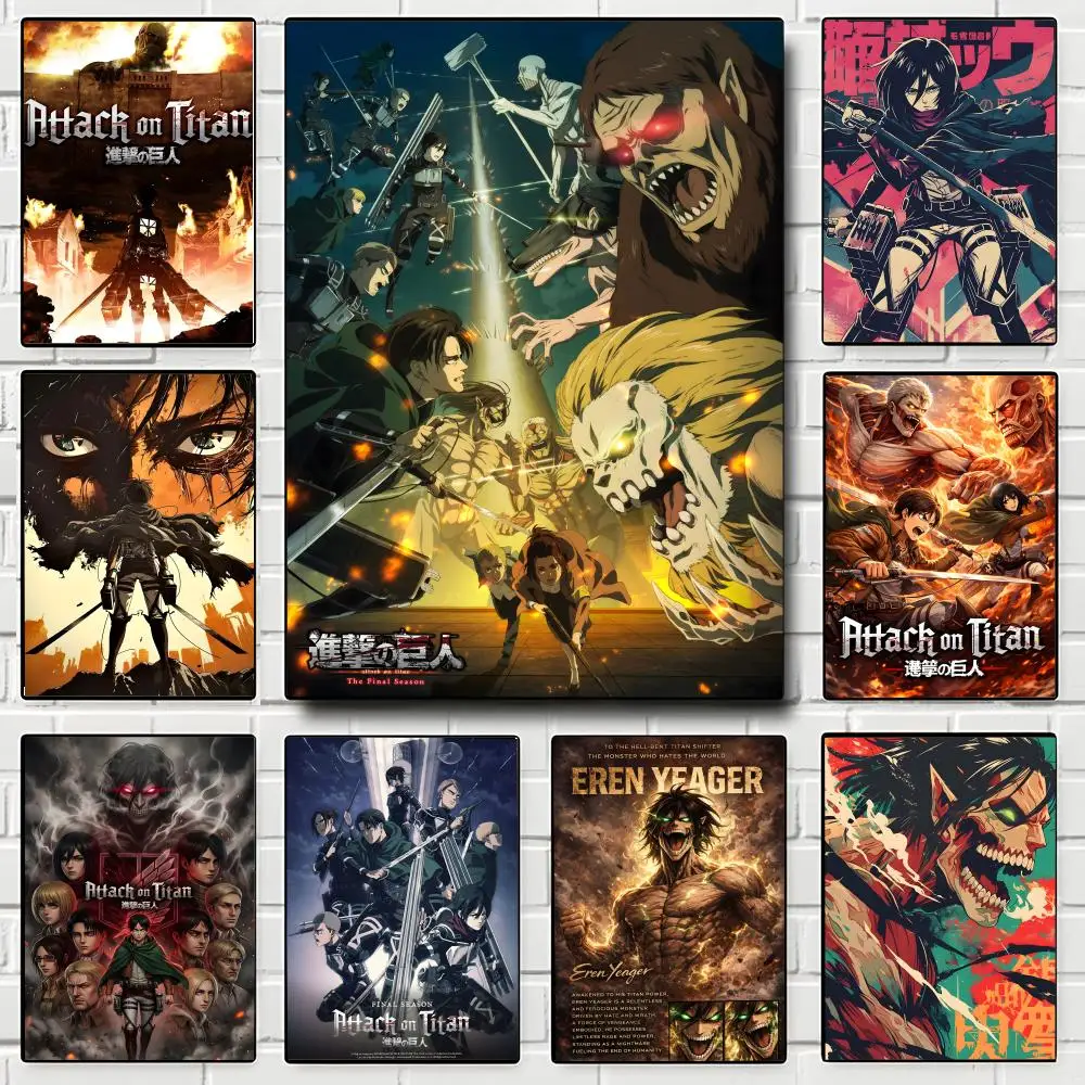 Anime Attack on Titan Poster Posterdruck Wandkunst Bilder Leinwandgemälde Wohnzimmer Schlafzimmer Heimdekoration