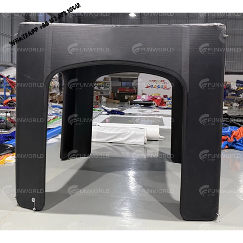 Durable Advertising Black DWF Inflatable Trade Tent for Promotion