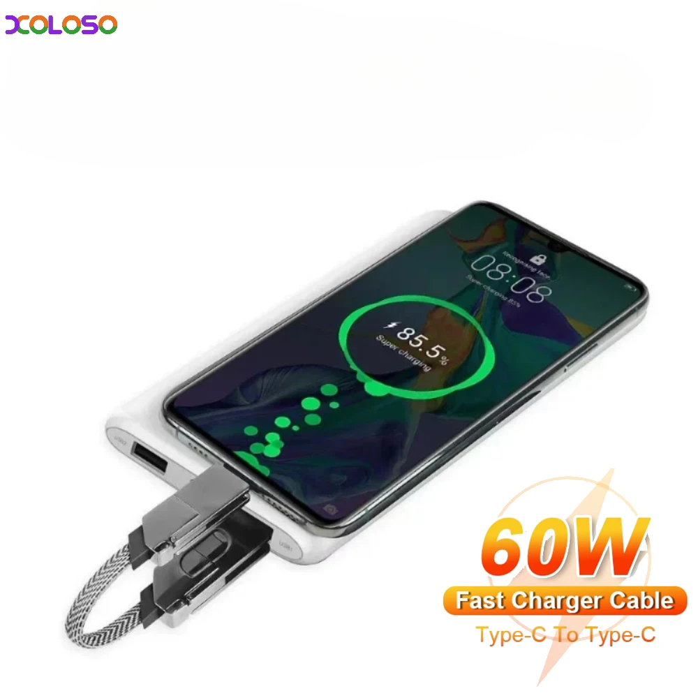 4 In 1 PD Fast Charging Portable Utility Application TYPE-C 60W For Iphone 14 27W Fast Charging Data Cable Keychain Data Cable