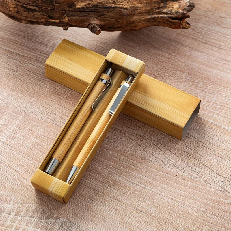 10Set Bamboo Multifunctional Touch Pen & Ballpoint Pen Office School Wrting Stationery Business Signature Ball Pens