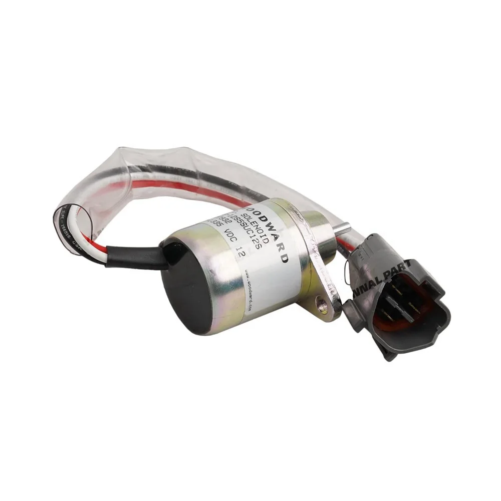 12V Stop Solenoid VV11923377932 for Yanmar Engine Parts 4TNE84 4TNE88 3TNV82A Kobelco New Holland CASE Excavator