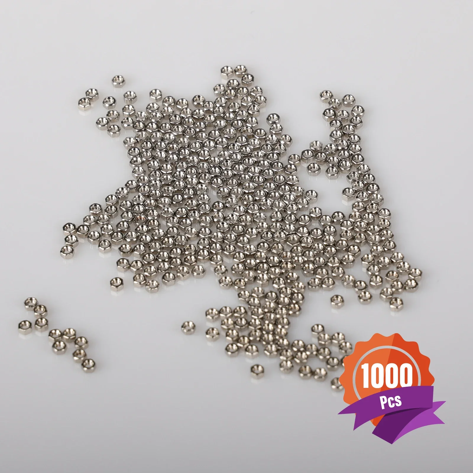(1000 Stück) Sechskant-Brillenmuttern aus Metall, randlose Brillenmutternteile, 1,2/1,4 mm, Zubehör für Optikerladen und Fertigung – Detail 3