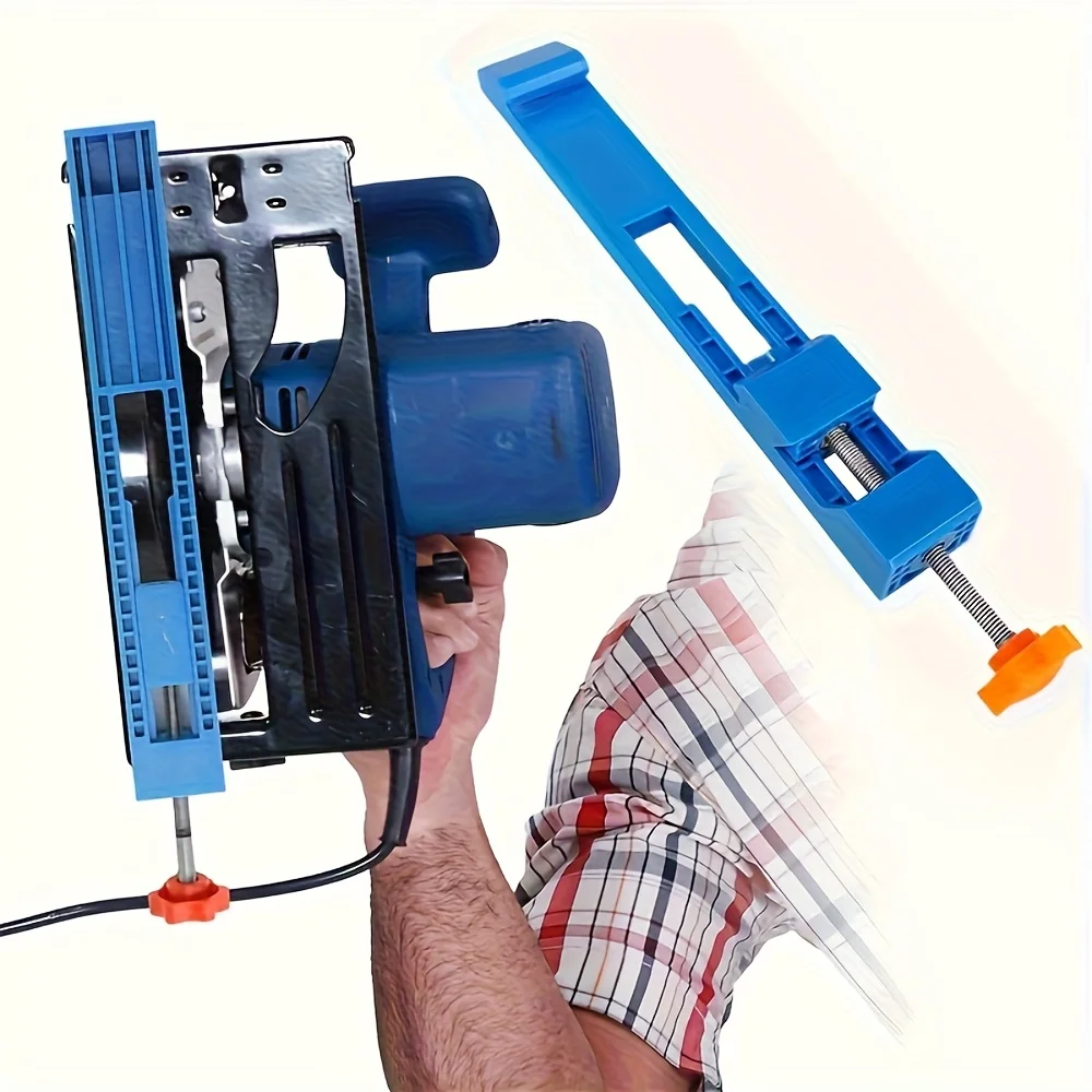 Durable ABS Electric Circular Saw, Heavy Duty Precision Cutting Tool with Adjustable Guide, Professional Woodworking Equipment view 5