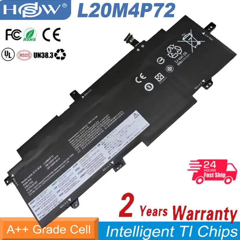 

New L20M4P72 L20L4P72 L20C4P72 L20D4P72 Battery for Lenovo ThinkPad T14s 2nd Gen 2021 Series SB10W51914 SB10W51915 SB10W51916