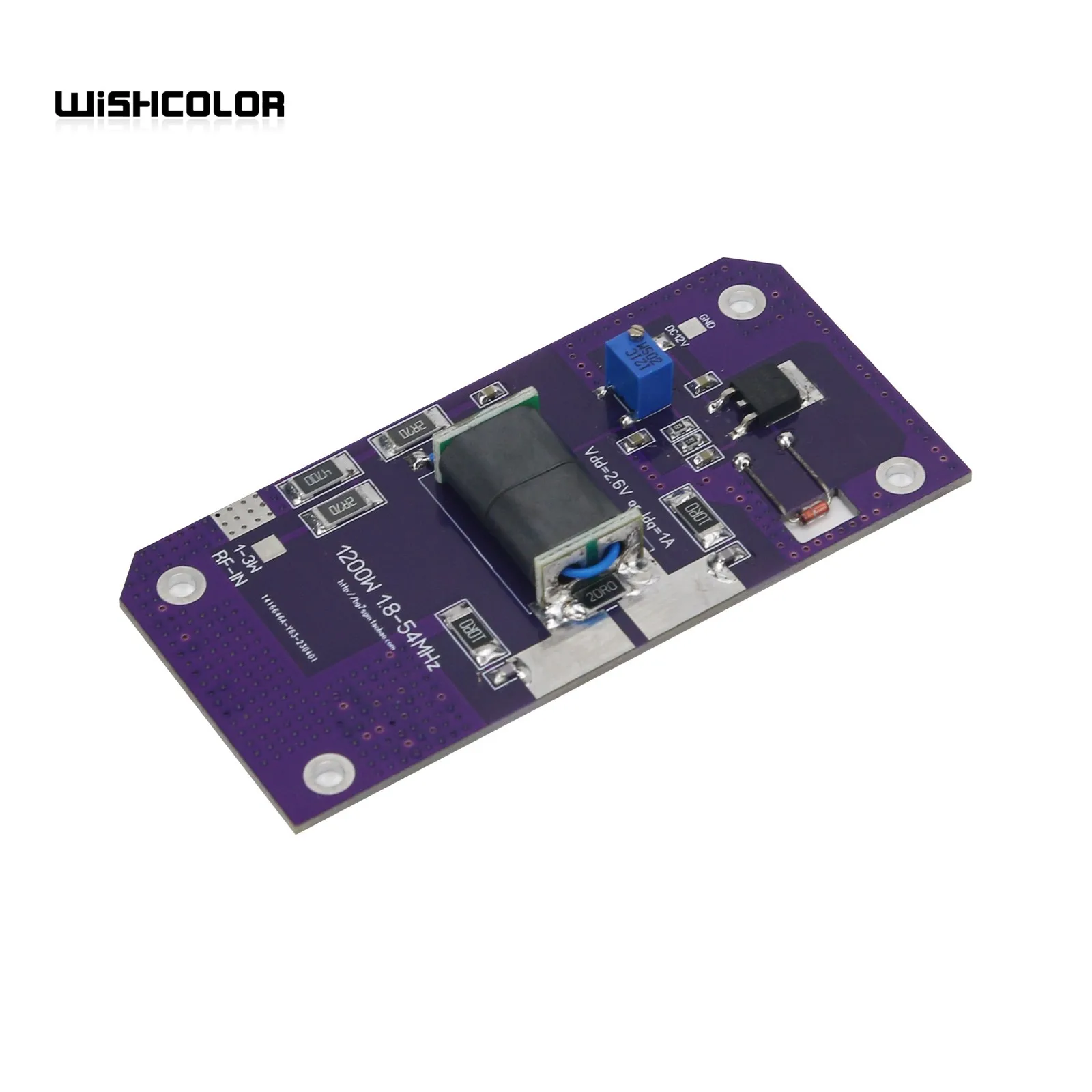 Wishcolor HF 1200W 1.8M-54MHz Shortwave Amplifier SSB Linear RF Power Amplifier Board For Transceiver AM FM CW HAM Radio Station