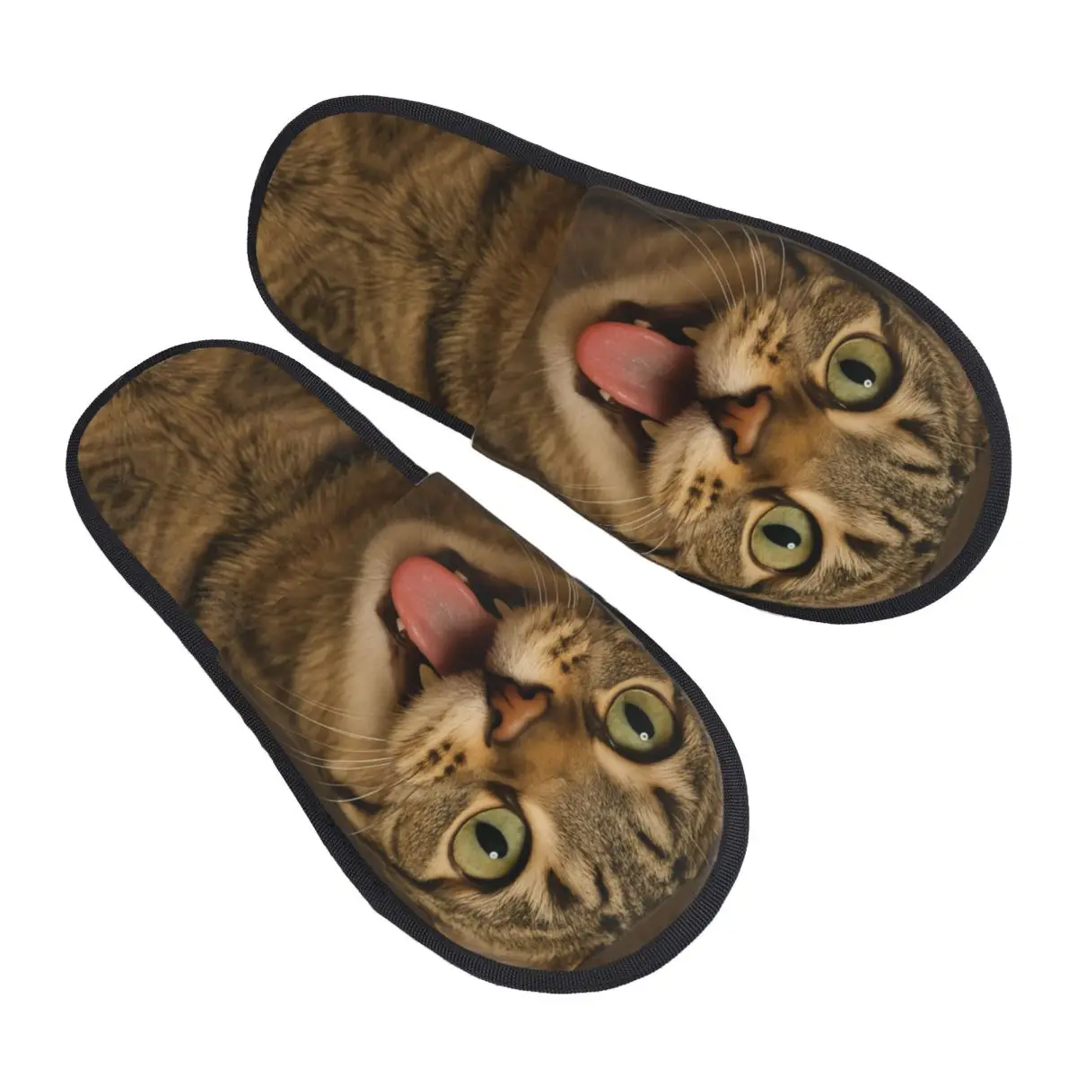 Custom Cute Cat Guest Slippers for Spa Women House Slipper
